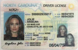 North Carolina Fake ID