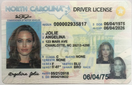 North Carolina Fake ID