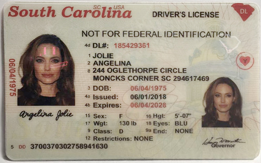 South Carolina Fake ID