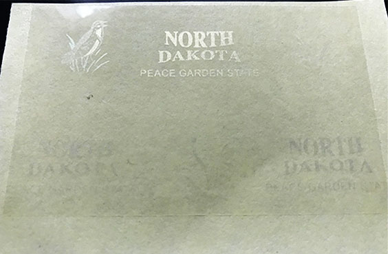 North Dakota ID supply sample